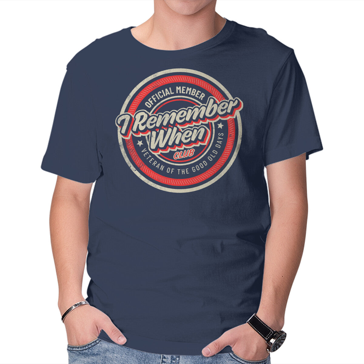 Unisex Crew Neck T-Shirt I Remember When Graphic Short Sleeve Casual Tee XXL