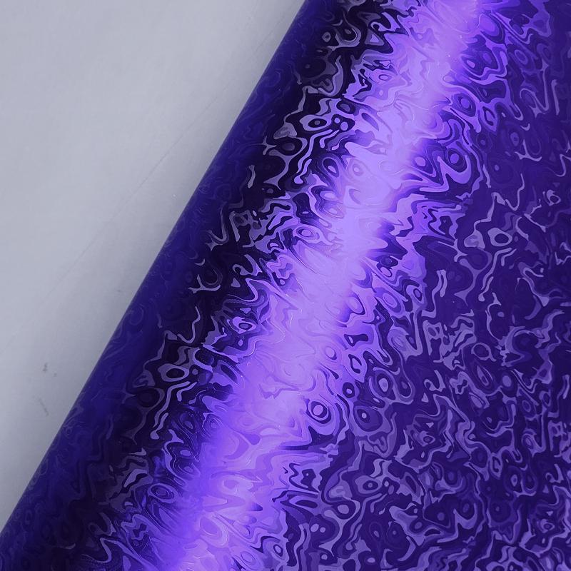 

Forged Yuan Universe Pattern Forged Carbon Fiber Film Car Color Change Film Motorcycle Accessories Car Adhesive Vinyl Wrap Ppf 20CMX152CM фіолетовий