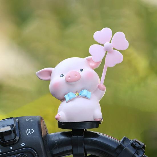Bike Animal Decoration with Rotating Windmill Adorable Appearance Waterproof Animal Figurine Bicycle Accessories