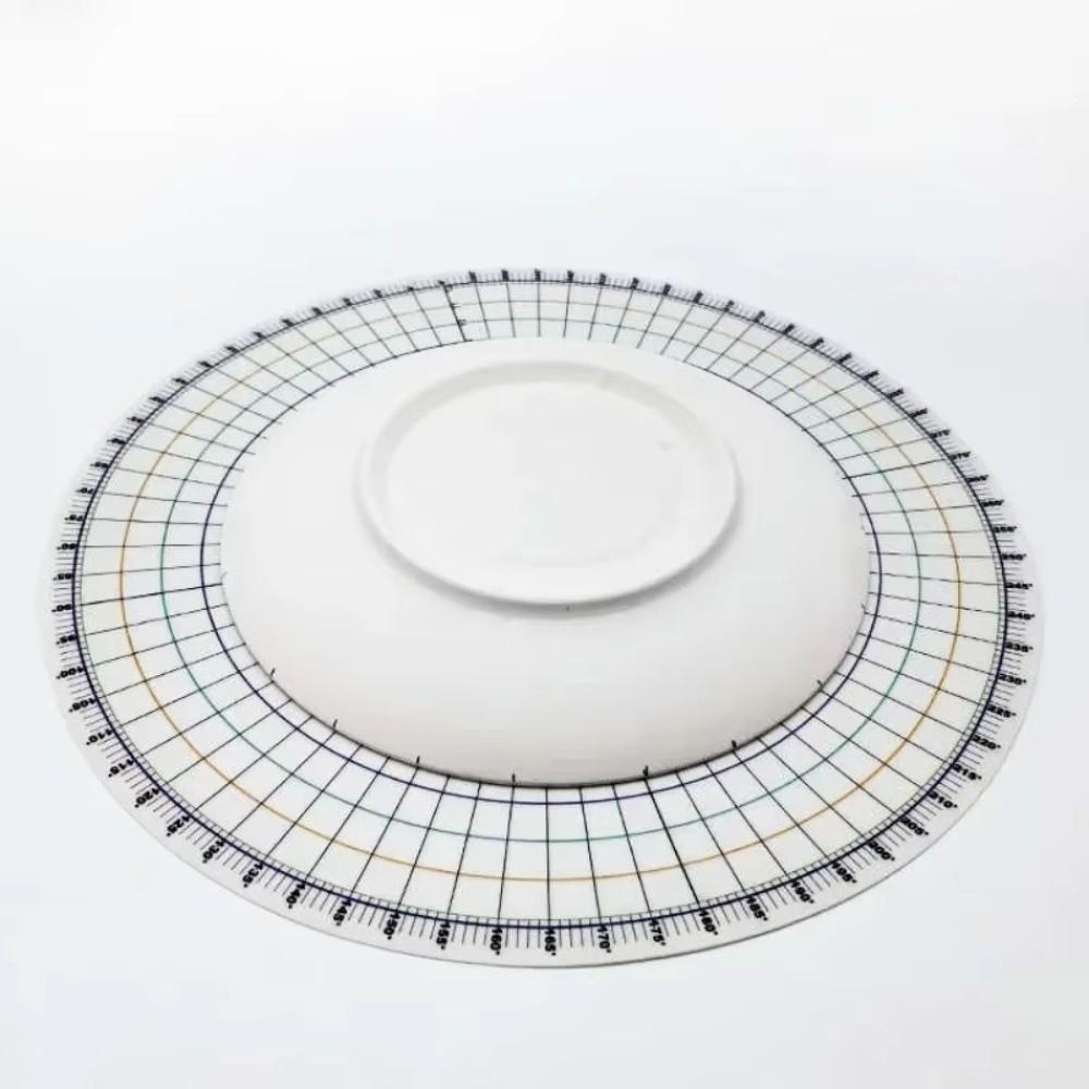 Multi-Functional Drawing Tool DIY Circular Equal Parts New Ceramic Scope Ruler