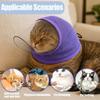 Adjustable Drawstring Anti Biting Mask Anti Scratch Mesh Breathable Cat Mouth Cover Anti Stuffiness Not Blocking View