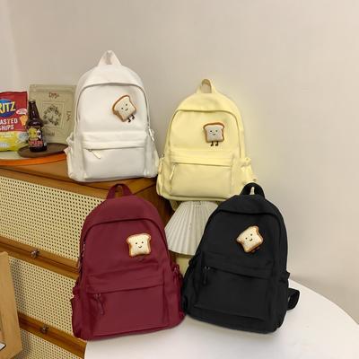 Simple Backpack Cute Student Schoolbag Versatile Flow Backpack Large Capacity