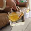 Glass Cup Portable Handbag Shape Creative Cocktail Glasses with Funny Fruit Design for Outdoor Events and Parties