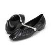 Barbara Leather Shirring Jewel Mary Jane Women S pumpS 2cm Bbj119bk