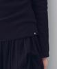 Ohesio Henley Neck Button Long Sleeve, Black