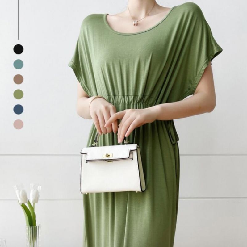 Shop   Women Summer Cooling Loose Fit Homewear Dress Won Wdr Webe395
