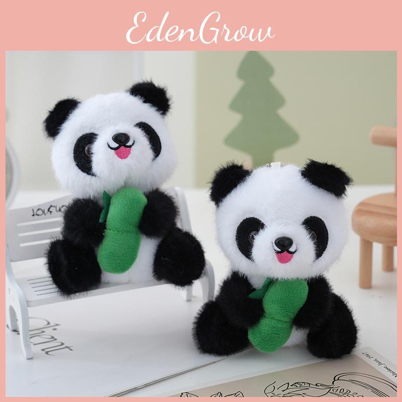 Panda Bamboo Adorable Plush Toy Keyring Key Chain Backpack Pendant Kids Gift