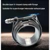 304 Stainless Steel Quick Release Standard V Band Clamp 1.5-6 Inches Male Female Flange V Clamp Kits Turbo Exhaust Pipe