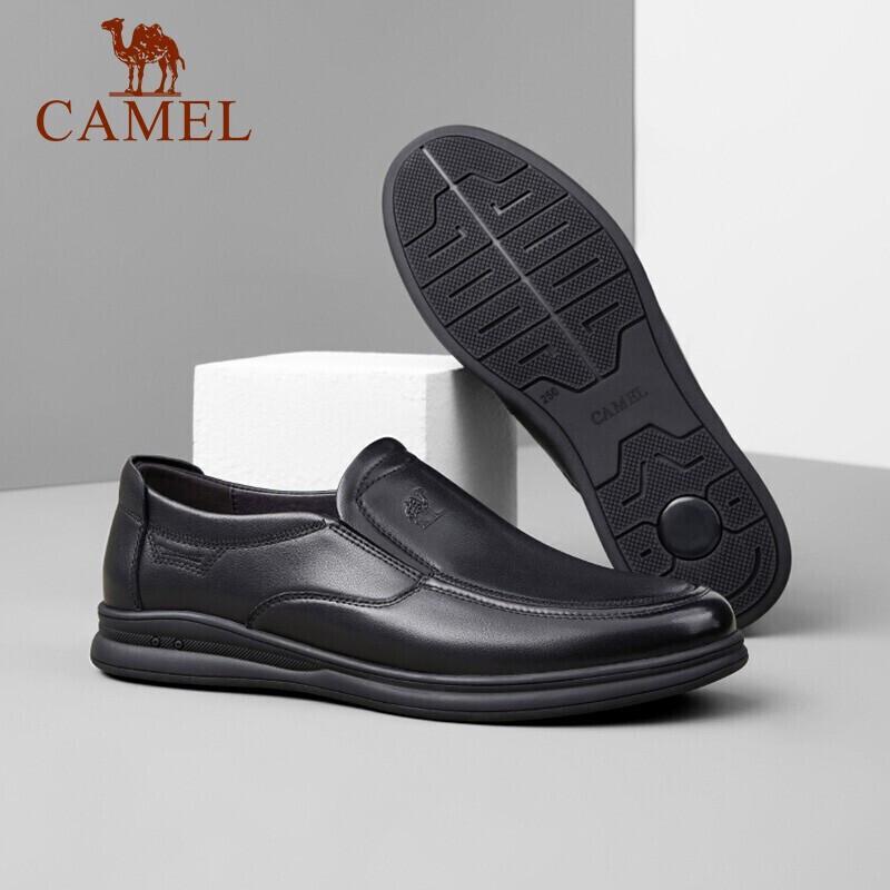 Camel Herren Business Casual Slip-on Lederschuhe