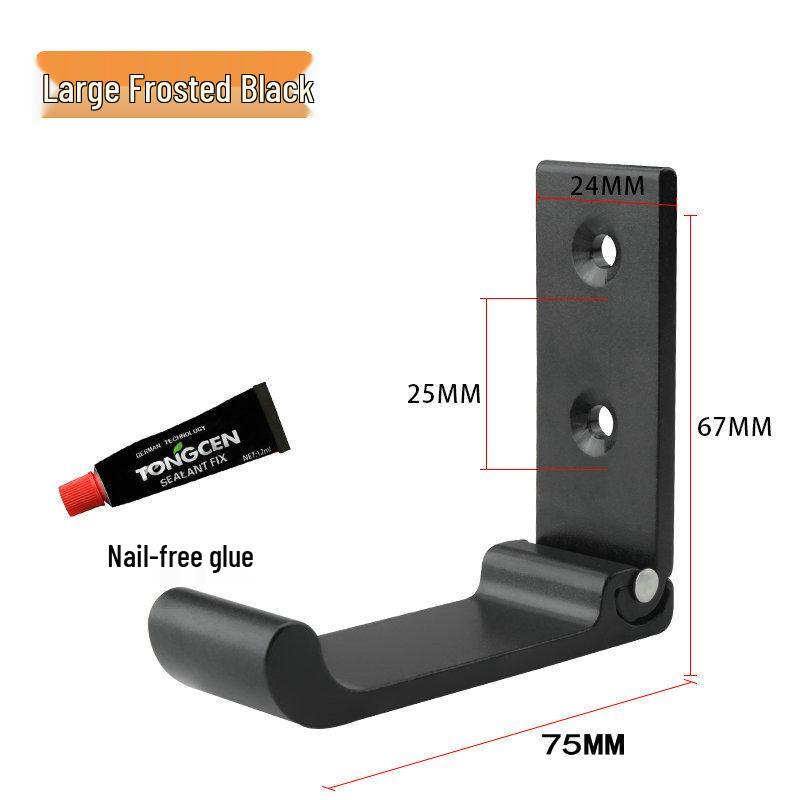 Wall-Mounted No-Drill Folding Coat and Hat Hooks