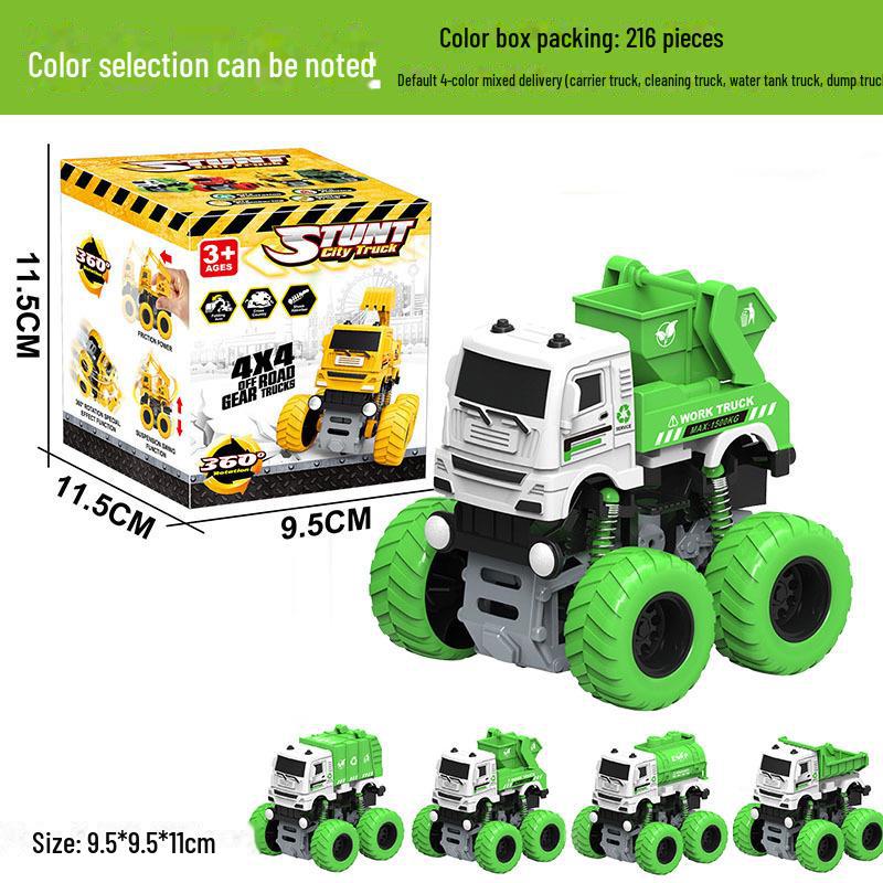 Children's Dinosaur Inertia Car: Four-Wheel Drive Off-Road Toy