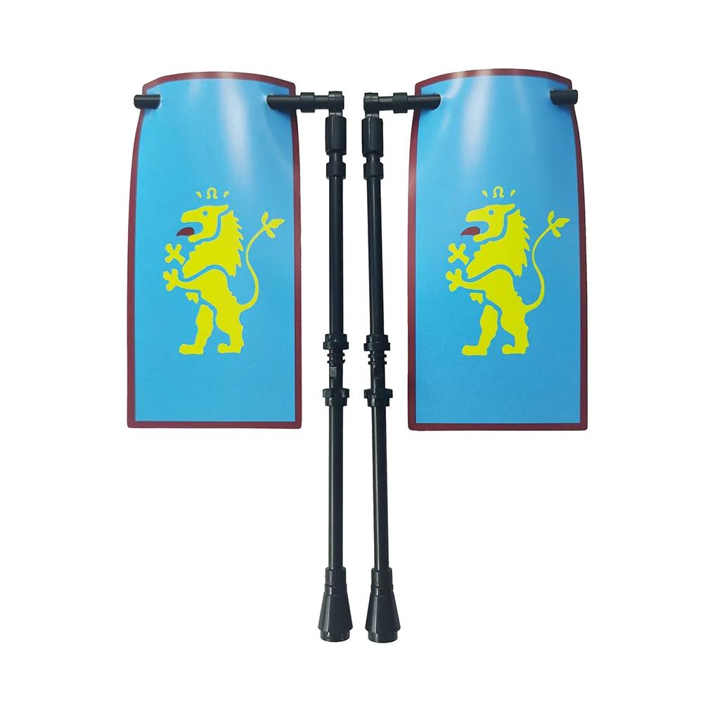 Średniowieczny Zamek Rycerz Legion Flaga Klocki Wojskowa Postać Krzyżowcy Flagi Gondor Starożytny Święte Cesarstwo Rzymskie Zabawka