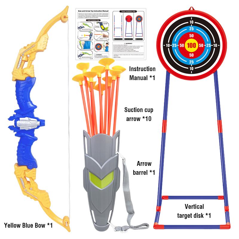 Archery Toys Children Bow Arrows Set Recurve Outdoor Interactive Equipment Competitive Professional Shooting Sports Garden Game