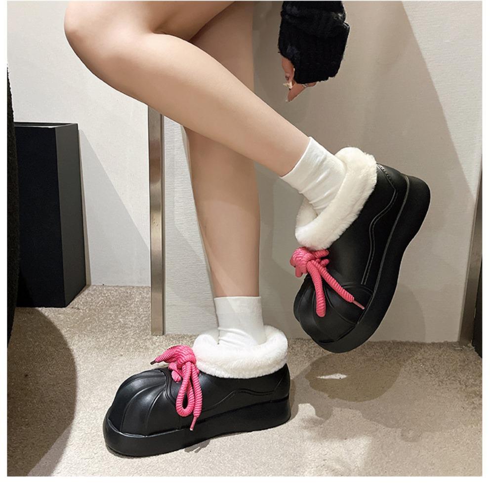 Женские осенне-зимние водонепроницаемые и мягкие теплые зимние ботинки 41 слоновая кость — фото 11