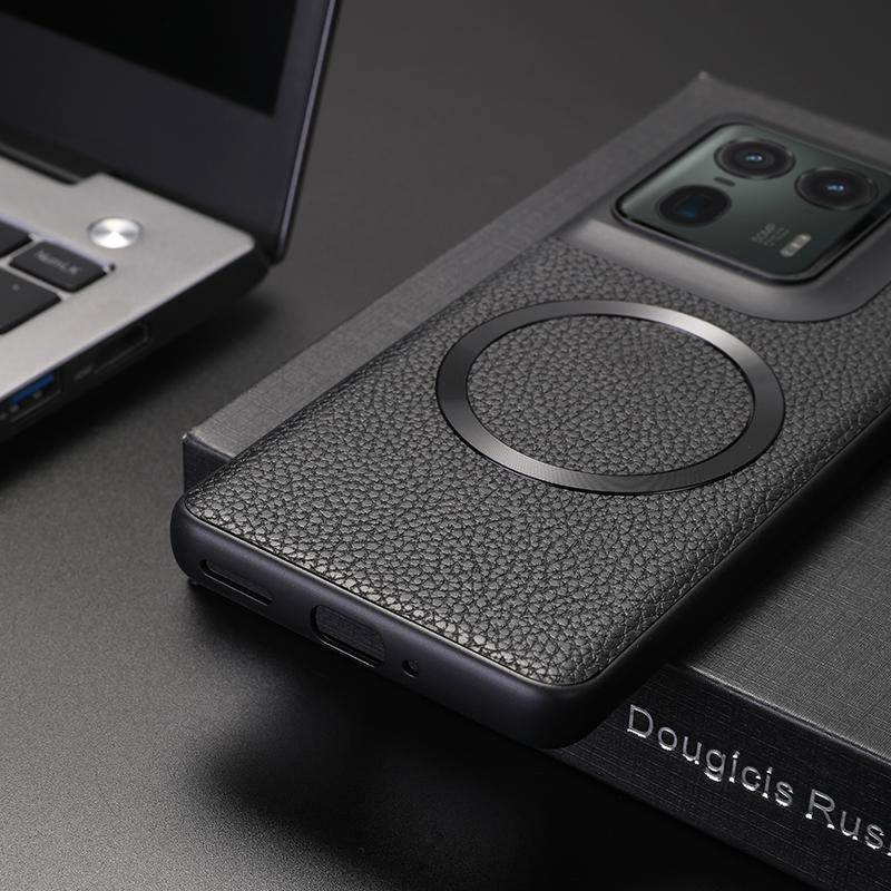 Pro Motorola Moto edge 50 Ultra Pouzdro Luxusní PU Magnetické Bezdrátové Nabíjení Ochranný Zadní Kryt Pro Moto edge 50 Pro Fusion Shell