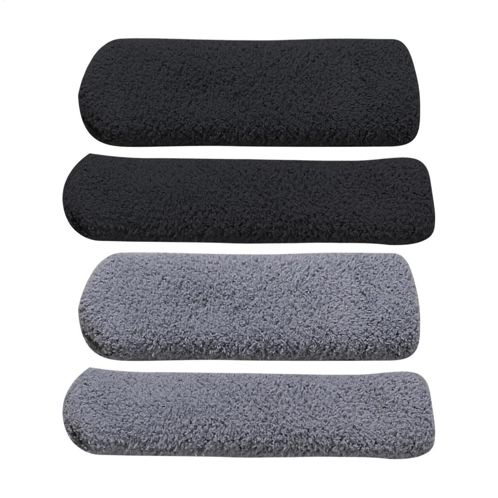 4pcs Motorcycle Plush Handlebar Covers Warm Winter Soft Scooter Handlebar Grips Windproof Brake Lever Protector for E-bike