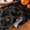Comfortable Halloween Table Runner Soft Texture 3D Tufting Dining Tablecloth  Restaurant