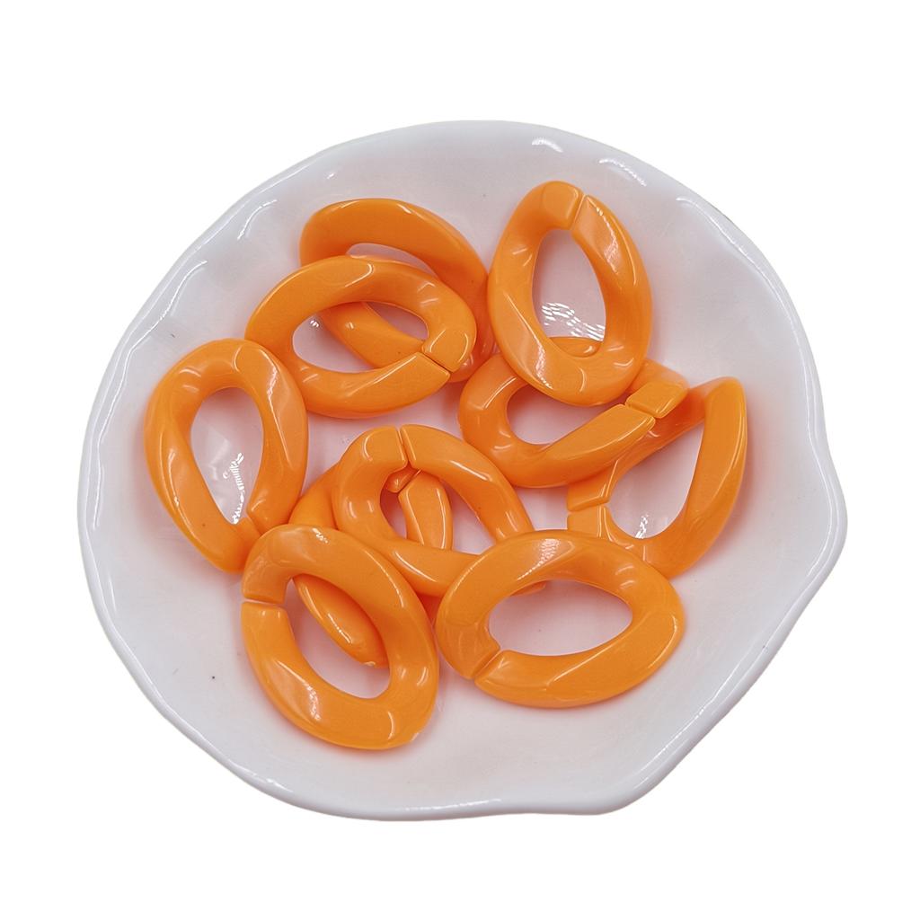 25 ks/balení 17*23 mm barevné makronky s twisty, korálky, spona pro diy módní náhrdelník, telefon, tašku, řetízek, výrobu šperků, dekorativní doplňky