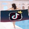 T-TikToks Logo Big Microfiber Beach Towels Quick Dry Towel Sand Beach Towels Pool Towel for Travel Swim Pool Yoga