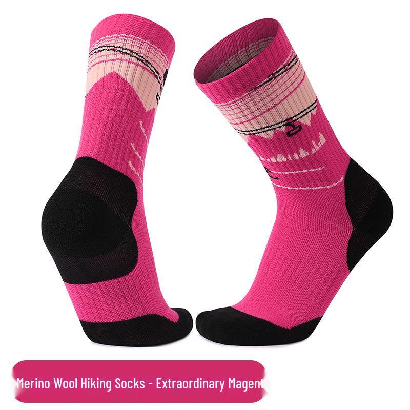 Children's Full Terry Ski & Hiking Socks - Women's Mid-Calf Warm Merino Wool