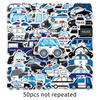 50 Police Car Doodle Personality Cartoon Children's Rewards Guka DIY Mobile Phone Case Suitcase Stickers Waterproof