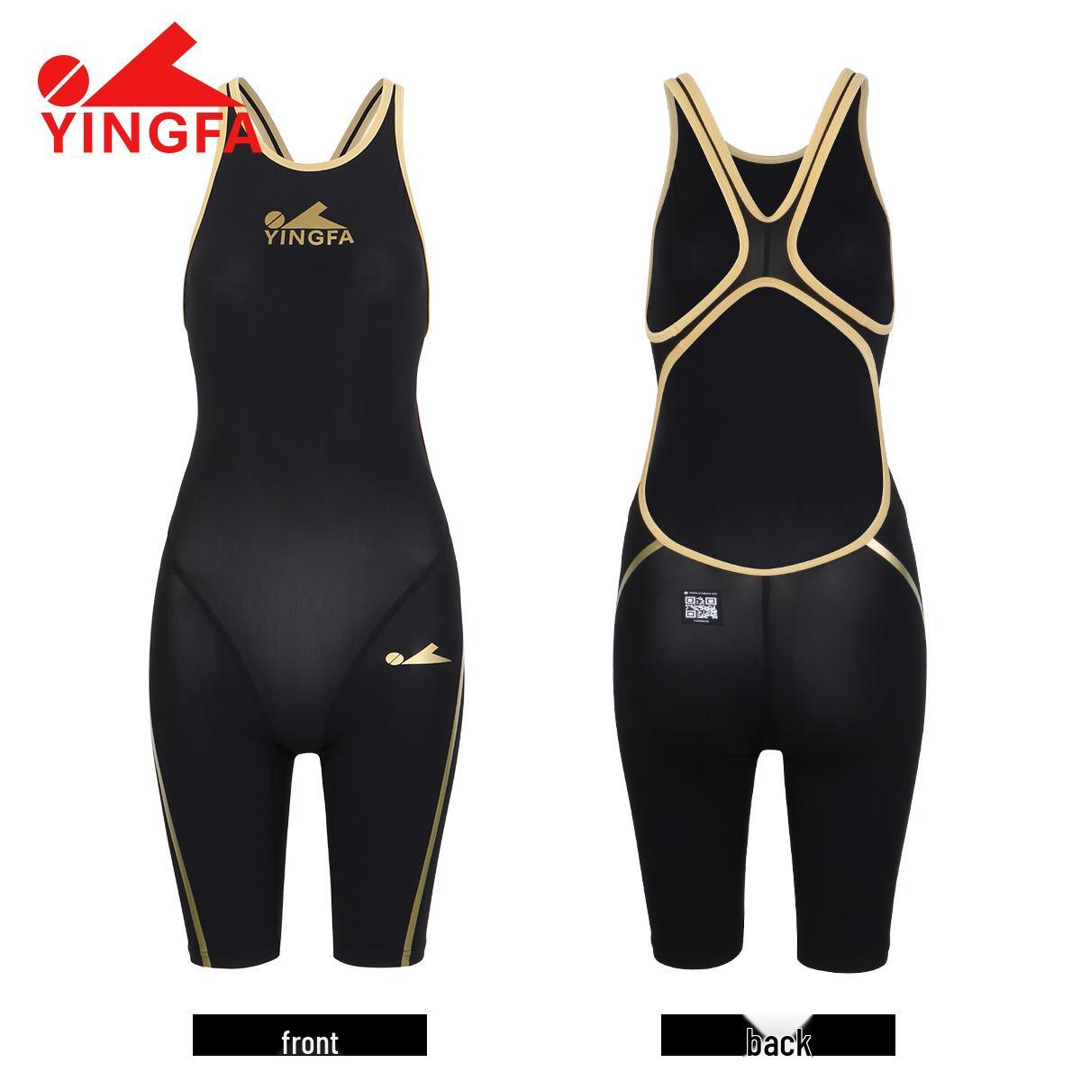 Yingfa 2024 Women s Slimming Five-Point One-Piece Swimsuit - New Fashion Conservative Style 8030 Extra Extra Large