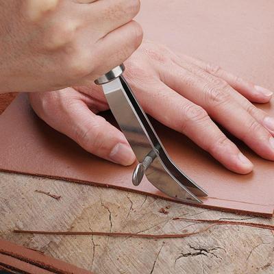 Adjustable Leather Edge Creaser Tool for Handmade Leather Craft