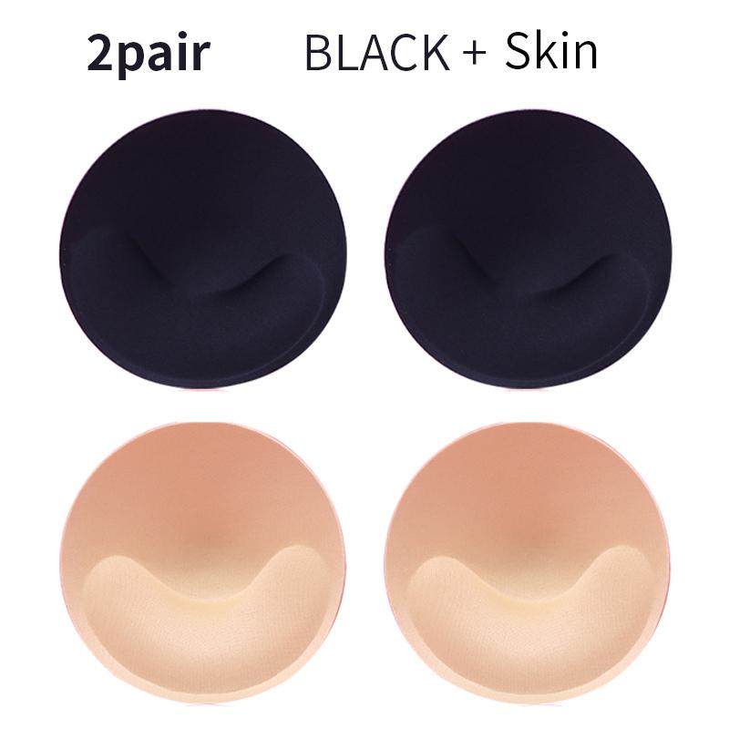 2-1Pair Spong Bra Pads Set Bikini Chest Cup Push Up Insert Foam Pads for Women Swimsuit Padding Removeable Enhancer Accessories