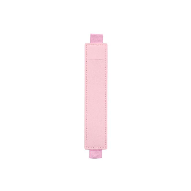 

1pc PU Leather Elastic Notebook Band Holders Adjustable Pen Sleeve Pencil Pouch Holder Strap for Notebook Binder розовый