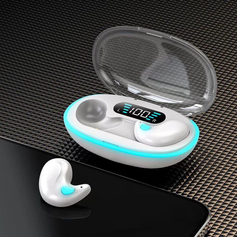 

X55 Ultra-Compact Bone Conduction Sleep Earbuds with Noise Cancelling, Digital Display, and Long Battery Life білий