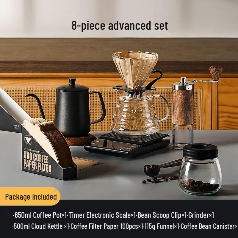 

Portable Manual Coffee Grinder & Pour Over Set