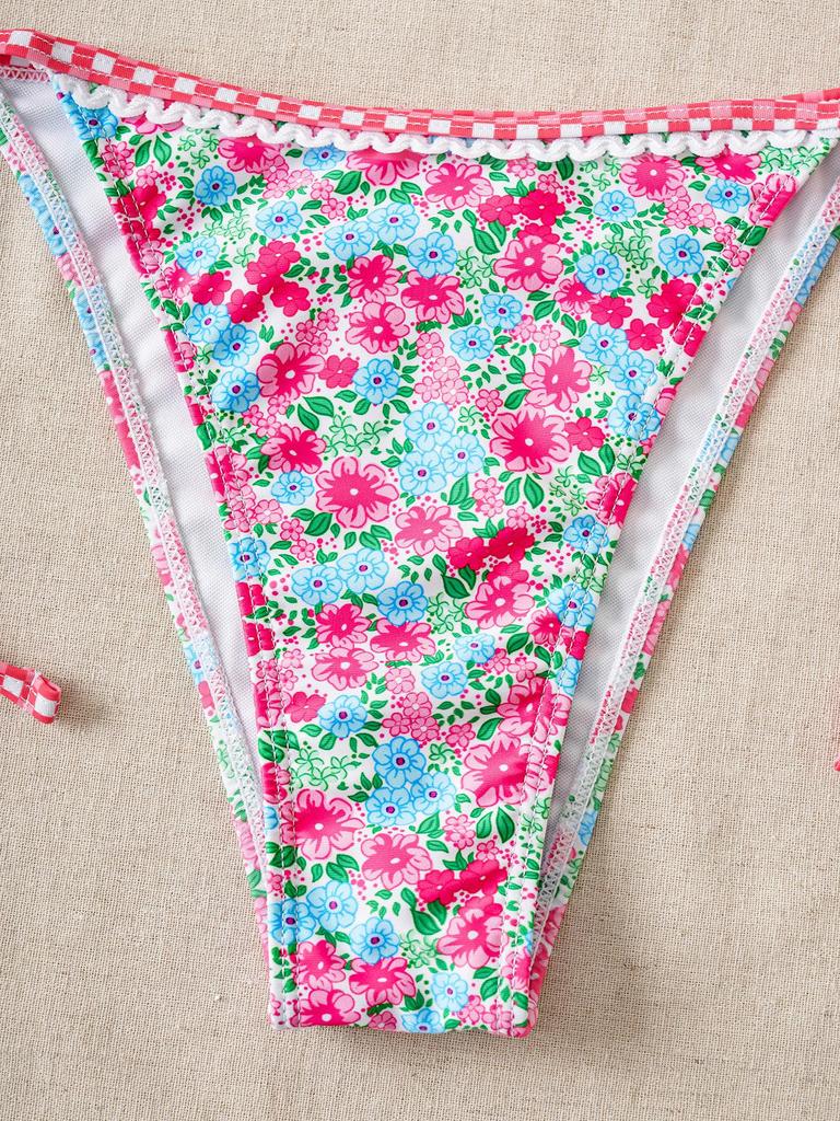 2025 Starfish Lace-up Triangle Bikini - European & American Style, Sexy Split Swimsuit for Women