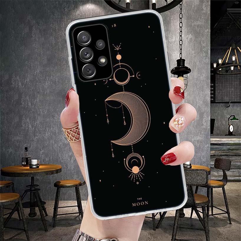 Moon Mystery Totem Witche Soft Phone Case For Samsung Galaxy A13 A14 A15 A16 A17 A53 A54 A55 A56 A57 A33 A34 A35 A36 A37 A23 A24