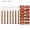 12 Matite Labbra Colorate Matita Contorno Labbra Impermeabile Rossetto Penna Contorno Labbra Penne Rossetto Nude Lisce per Trucco Labbra