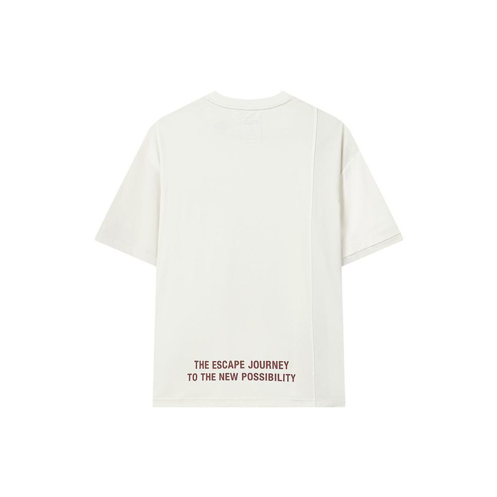 FILA X MIHARA YASUHIRO Collaboration Series Logo Round Neck Short Sleeve T-Shirt Men Tops Light-Mist-Gray F11M223109F-GY