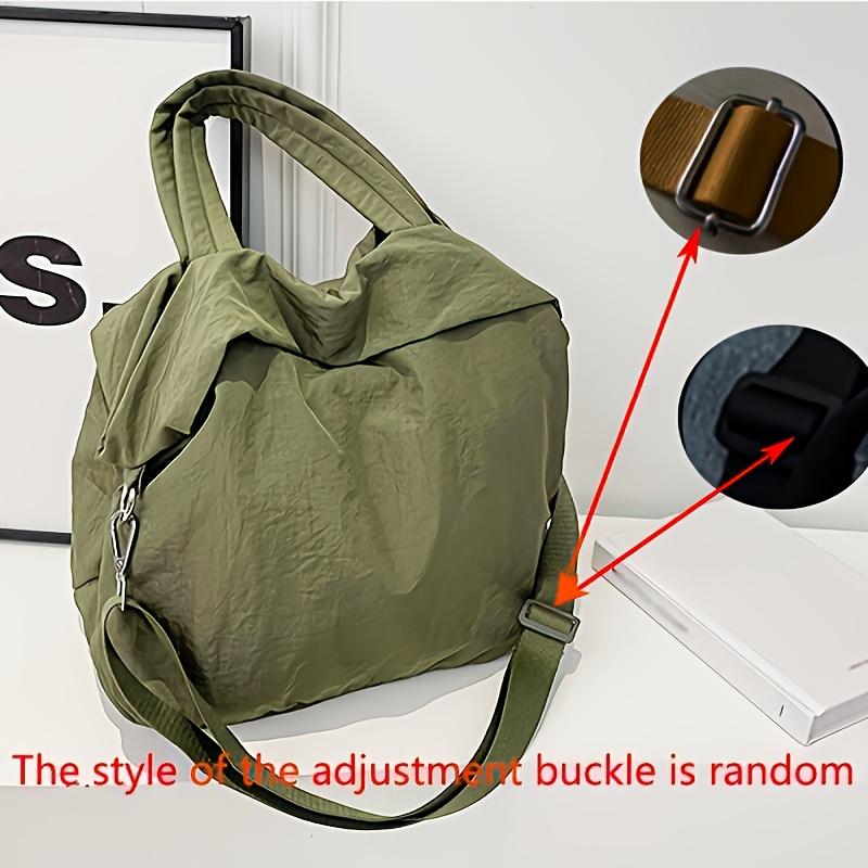 Women'S Stylish Casual Large-Capacity Nylon Shoulder Bag, Lightweight Crossbody Bag fShopping And Travel Handbag.