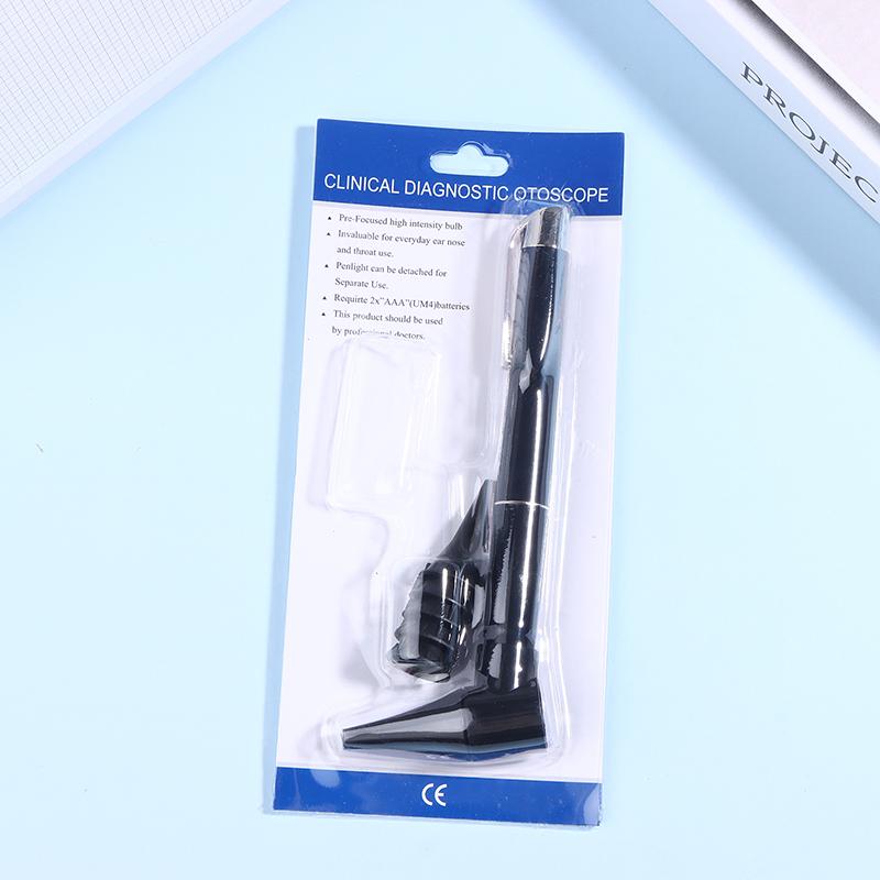Mini Diagnostic Otoscope Kit 5 Pcs Speculas Magnifying Lens Led Light Flashlight Diagnostic Instrument Nurse Student Doctors