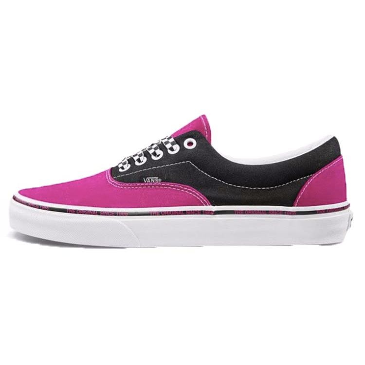 

Черные кроссовки унисекс Vans Era Jazzy Pink True-White VN0A38FRS1S