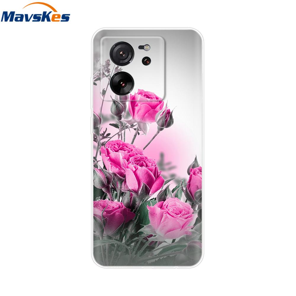 Clear Silicone Case For Xiaomi 13T Pro Back Cover For Xiaomi 13T Case Soft TPU Bumper Protective Phone Cases Mi13T Fundas Coque