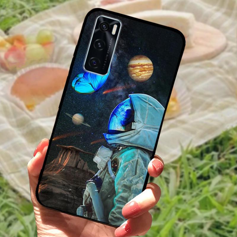 För Vivo V20 SE Fodral Skydd V2022 V2023 Silikon Mjuk Marmor Svart Stötfångare Funda Coque för Vivo V20 2021 V 20 V20SE V2025 V2024