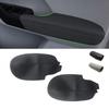 2*BLACK Front Door Armrest Panel Micro Leather New Cover For Acura TSX 2009-2014