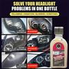 Headlight Restoration Kit | Scratch & Yellowing Remover with Polishing Wax | Anti-Fog & UV Protection for Plastic Lenses