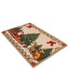 New Polyester Christmas Mat Non-Slip Santa Claus Outdoor Carpet Printed Xmas Doormat Living Room