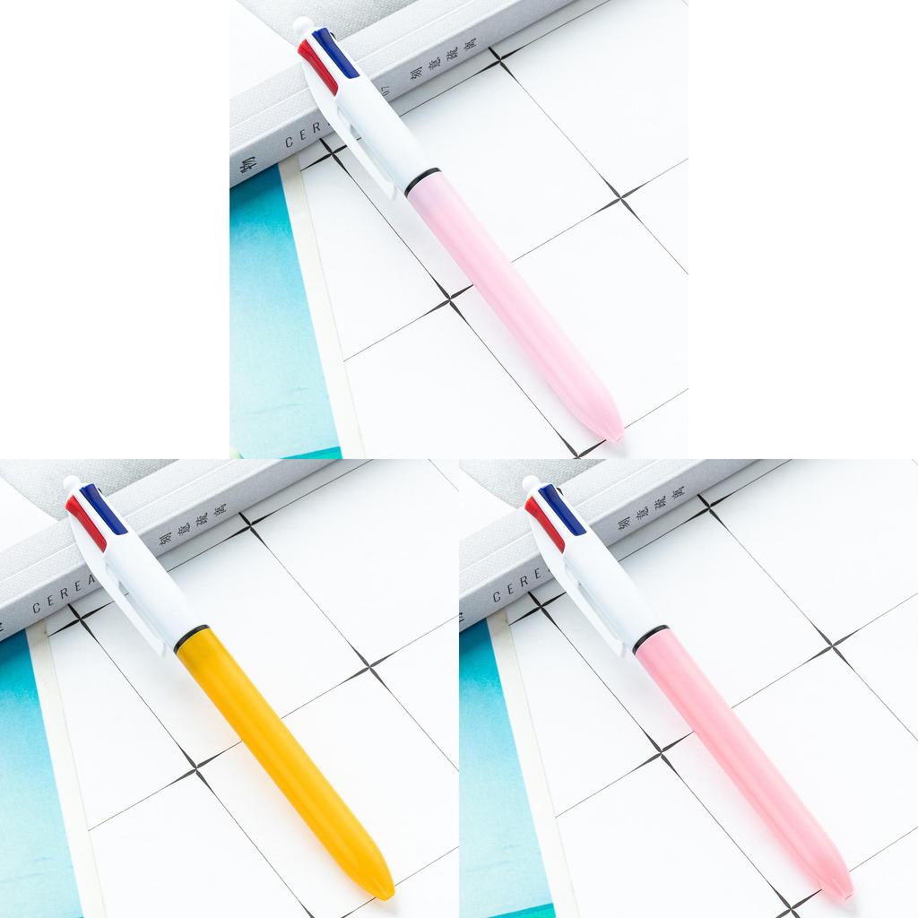 Multicolor Push Pen With Bullet Tip For Students And Office Use