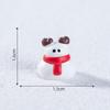 1Pc Christmas Deer Santa Claus Sled Tree Snowman Figurine Miniature Doll House Home Decor Children'S Landscape Decoration