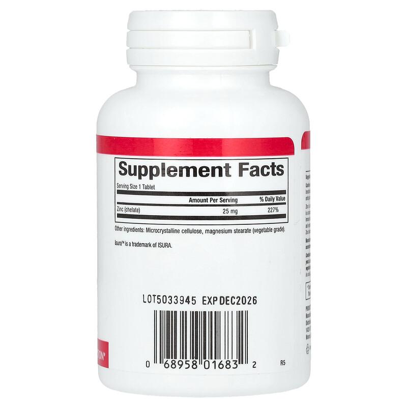 Zinc Chelate, 25 mg, 90 Tablets