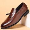 Fashion 2025 New in Designer Style Dress Leather Shoes for Men Shoe Business Casual Slip on Wedding Party Black Plus Size 38-46