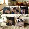 PPainter of the Night Two Male Characters  Pillow Case Square DoubleSided Sofa Cushion Cover Bedroom Bedside Pillow