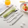Wutuo Portable Cute Bear 304 Stainless Steel Cutlery Set
