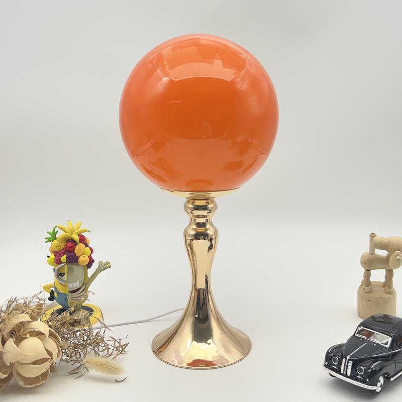 Lollipop Shape Bedside Table Lamp Bedroom Bedside Living Room Glass Creative Decoration Desk Lamp Nordic LED Retro Night Lights